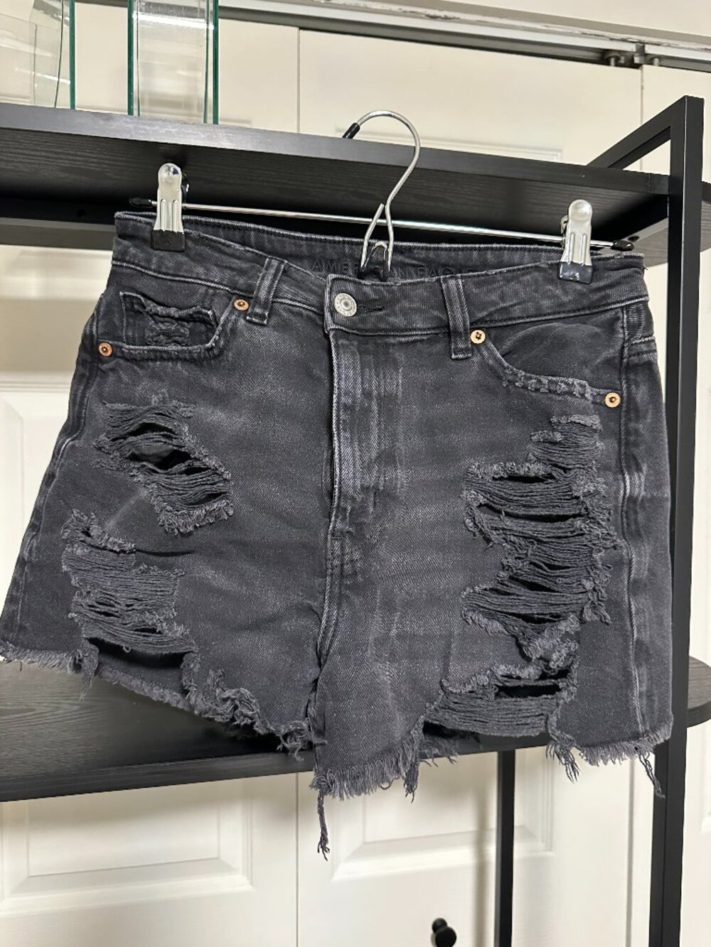 Ripped Jean Shorts